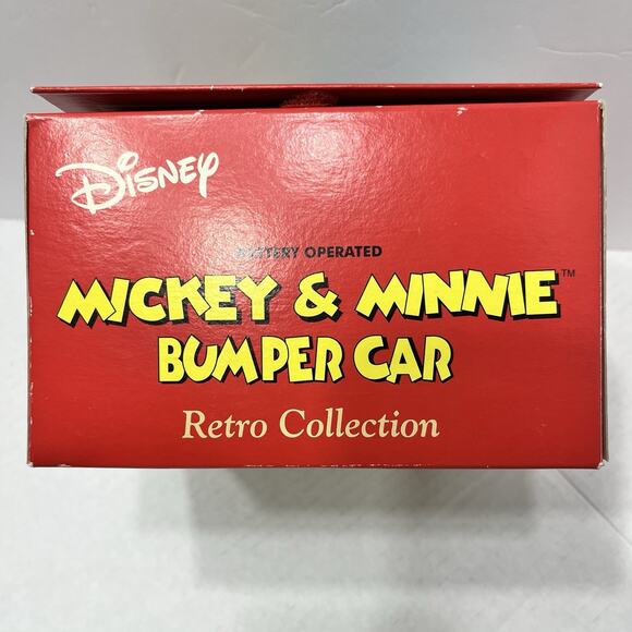 NIB MICKEY & Minnie Bumper Cars Battery Operated Toy: DISNEY Retro Collection - Picture 6 of 6